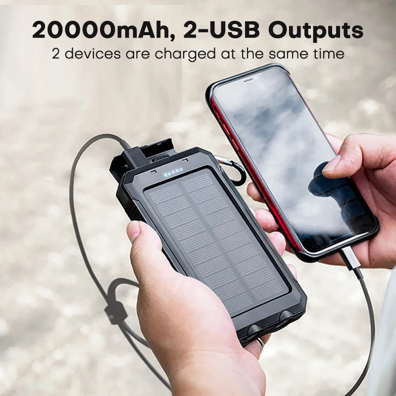 TUODES 20,000mAh Solar Powerbank
