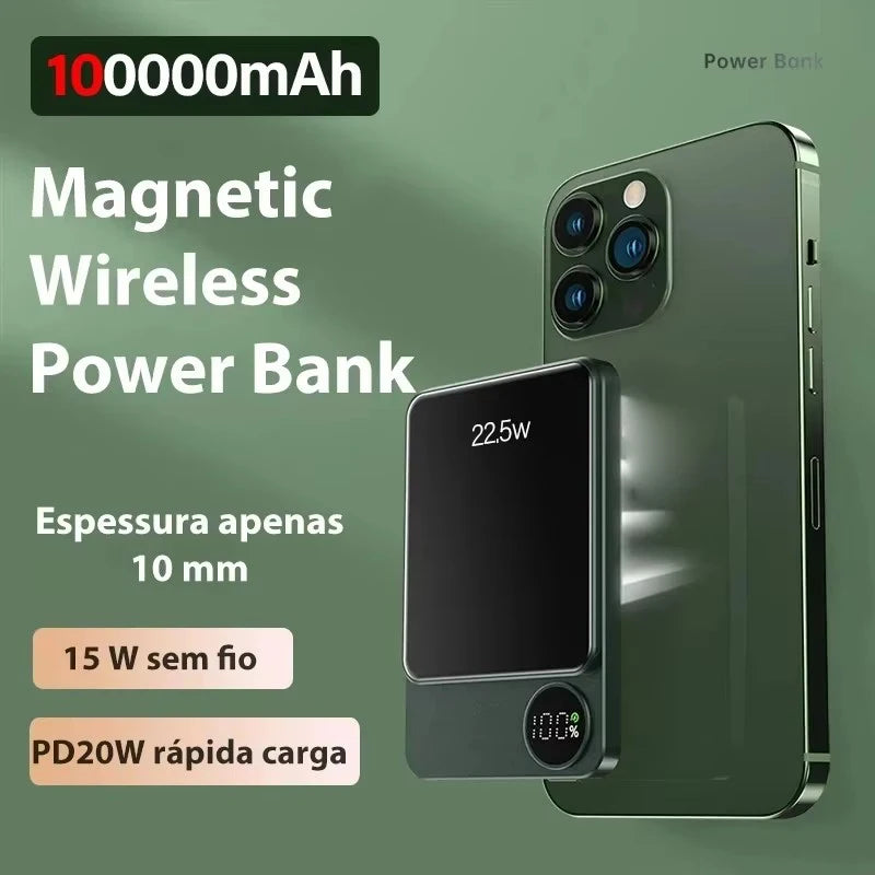 Magnetic 100,000mAh Wireless Powerbank