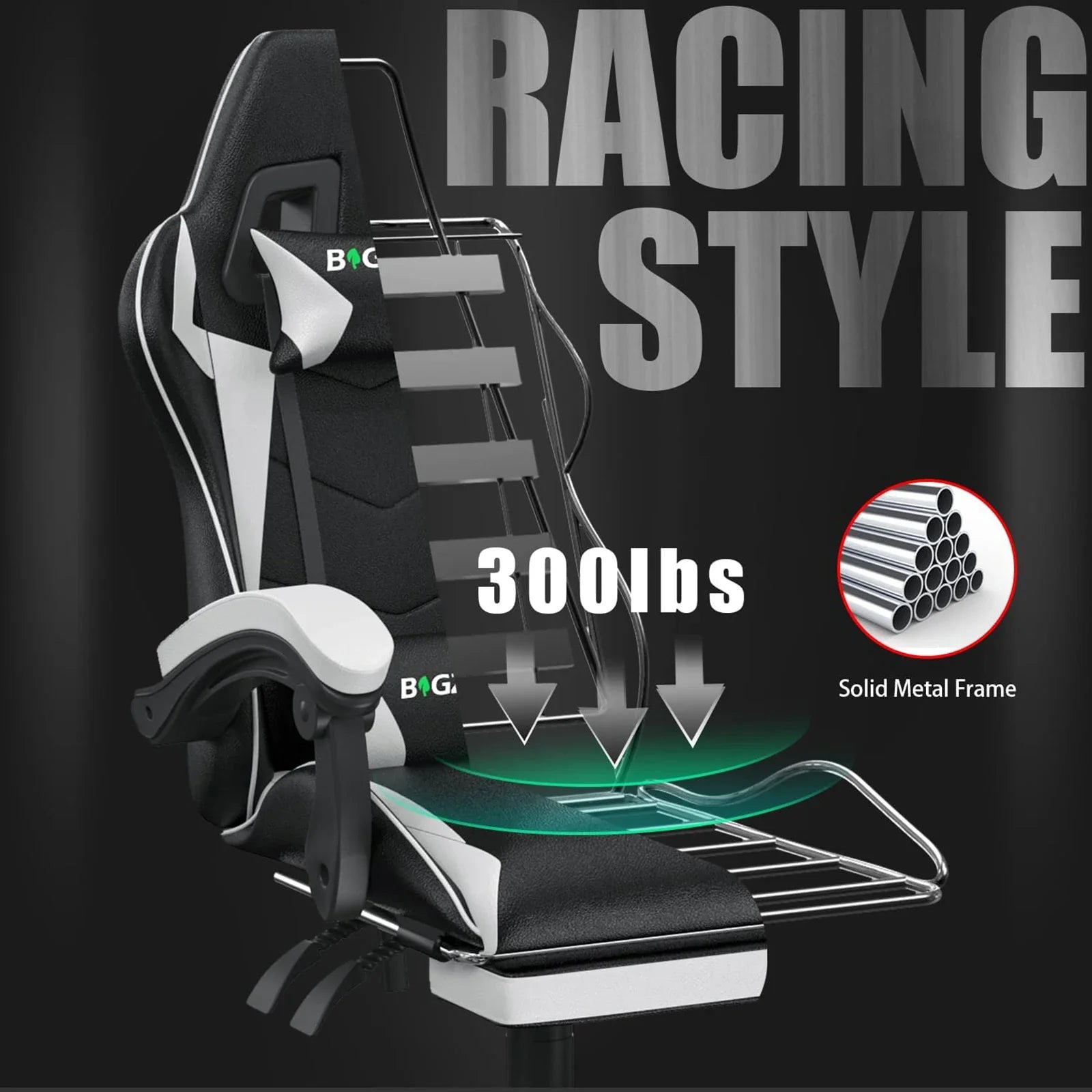 Ergonomic Gaming Chair Pro with high back and lumbar support