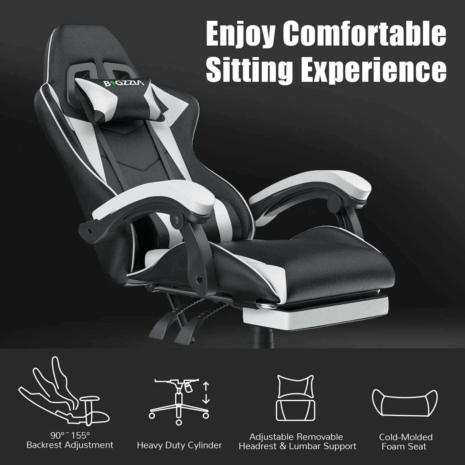 Ergonomic Gaming Chair Pro with high back and lumbar support