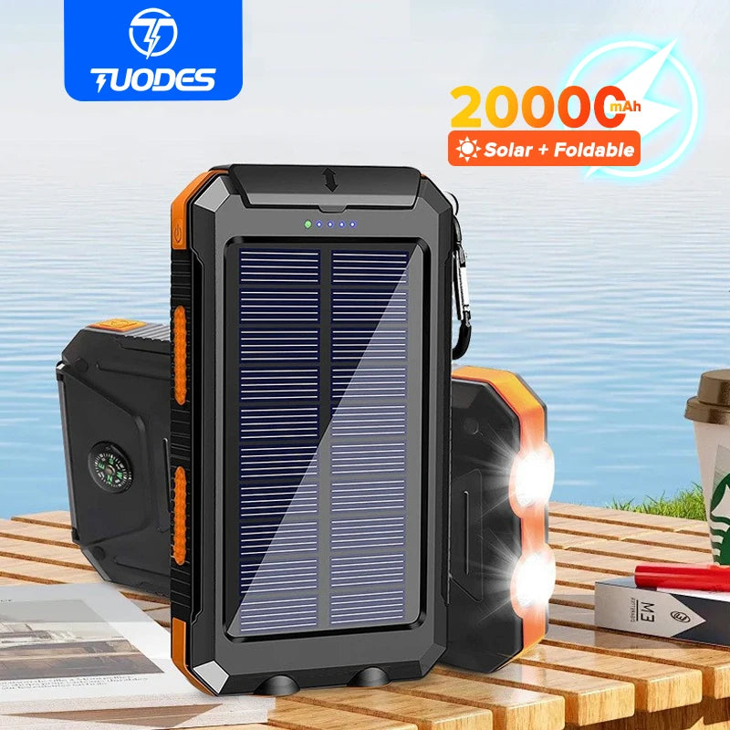 TUODES 20,000mAh Solar Powerbank