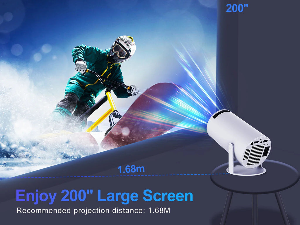 Magcubic HY300 Pro Projector with 4K support and wireless streaming