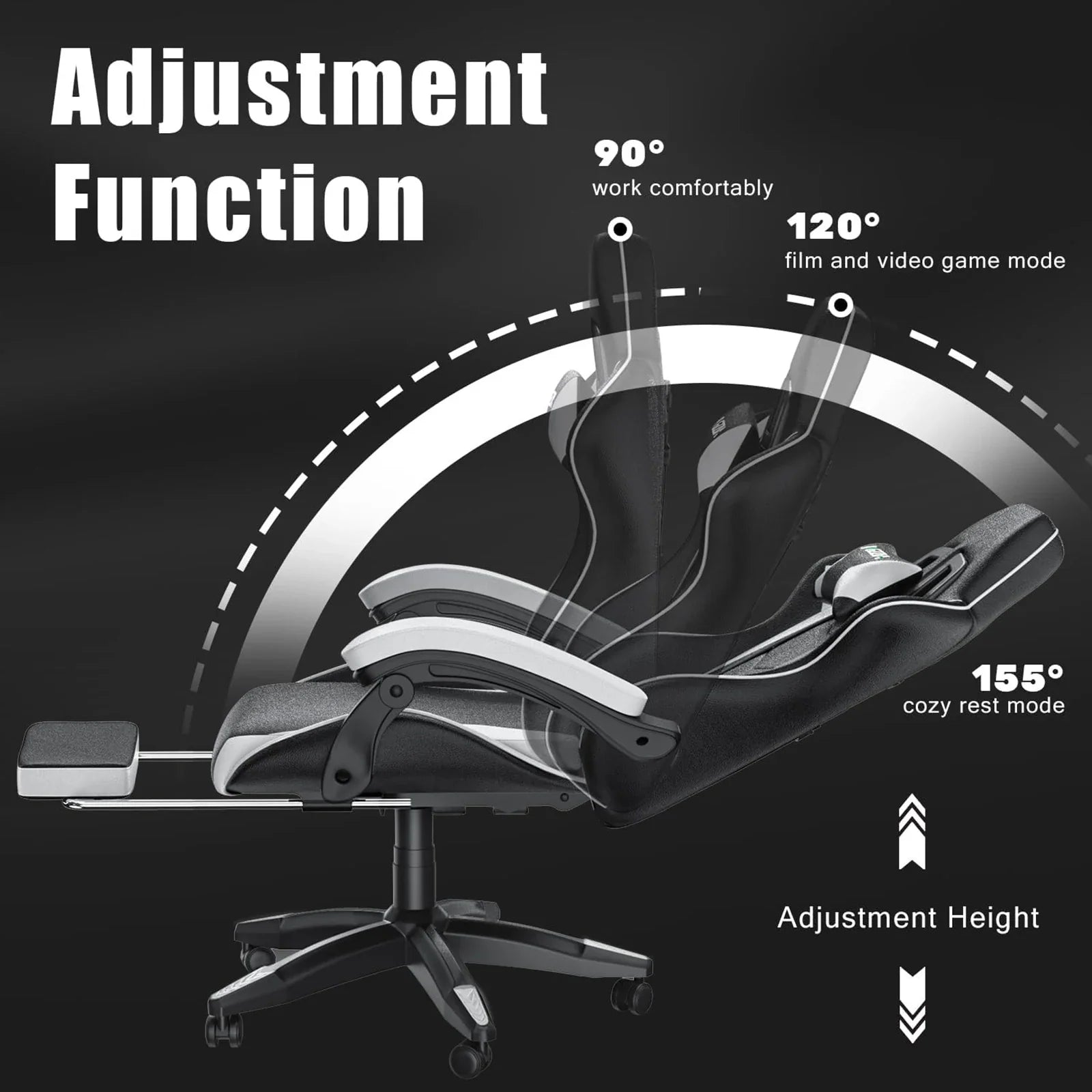 Ergonomic Gaming Chair Pro with high back and lumbar support