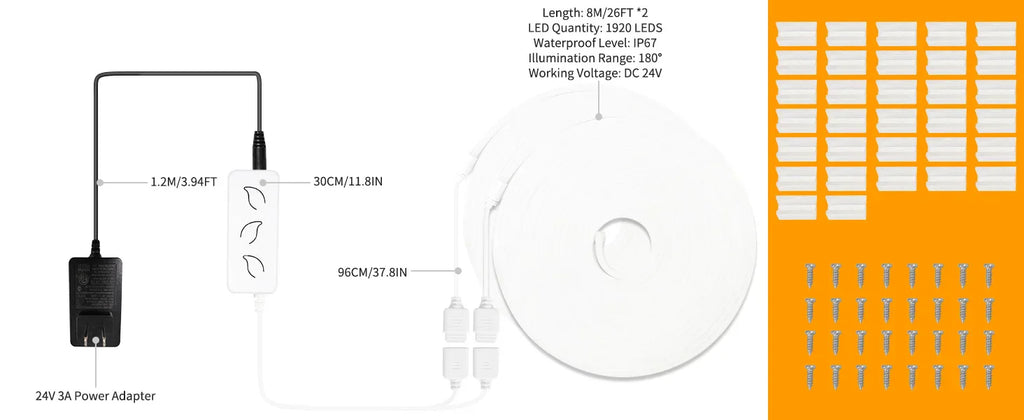 Smart RGB LED Strip Lights with voice and app control