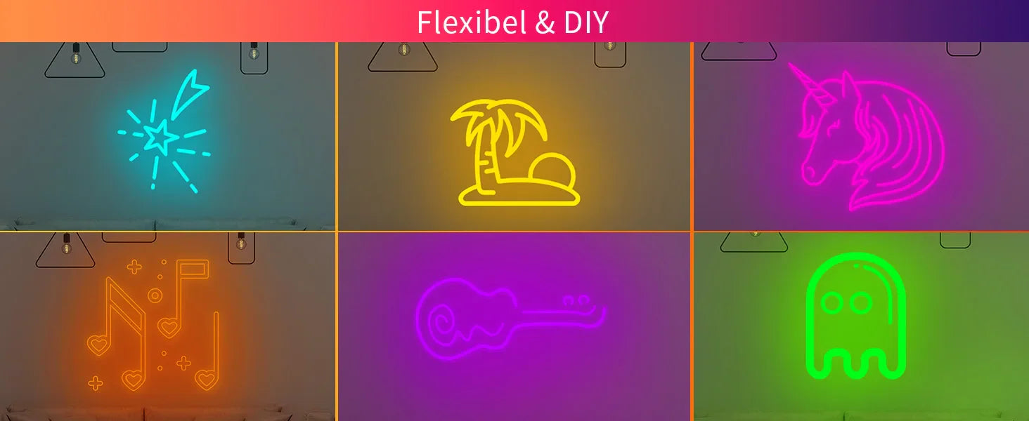 Smart RGB LED Strip Lights with voice and app control