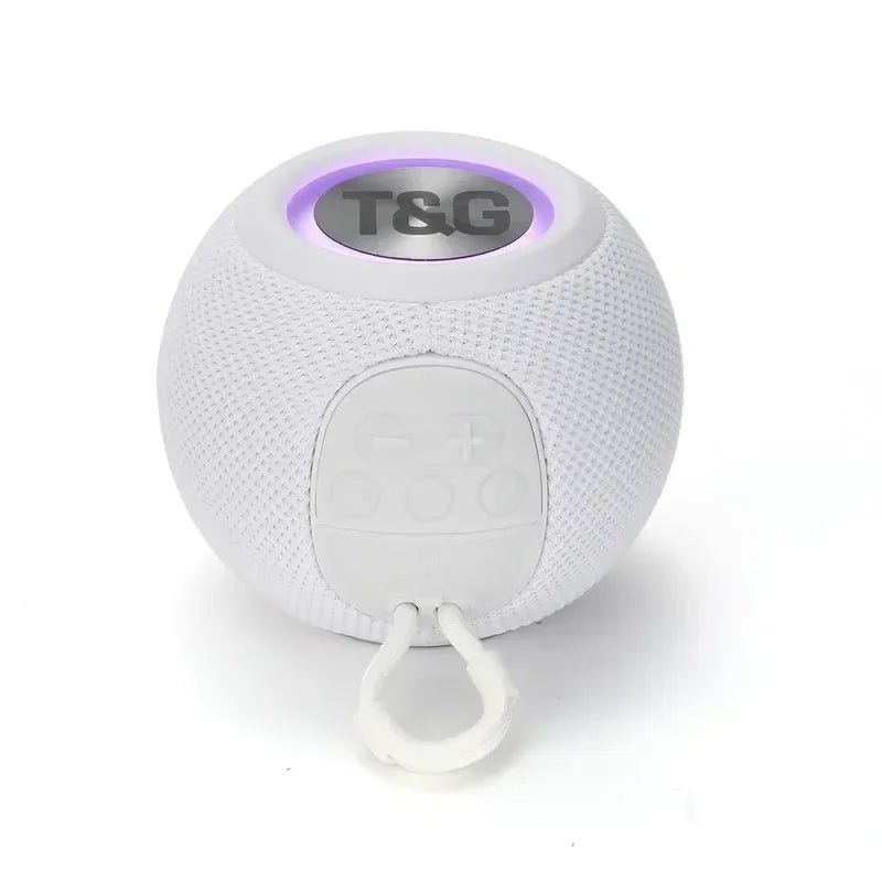 T&G TG337 Mini Boombox with Bluetooth, bass boost, and LED lights