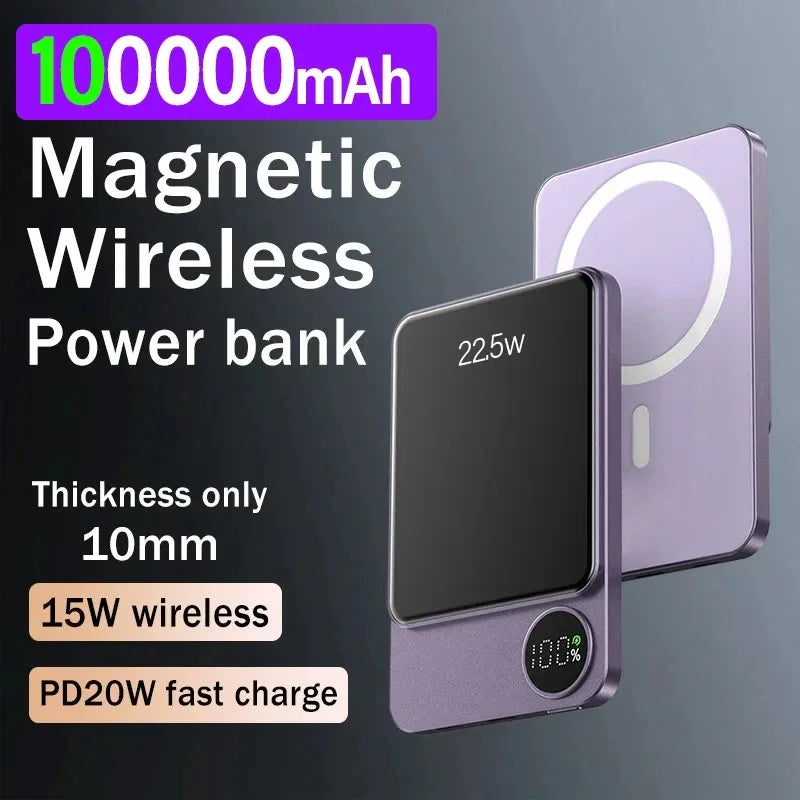 Magnetic 100,000mAh Wireless Powerbank