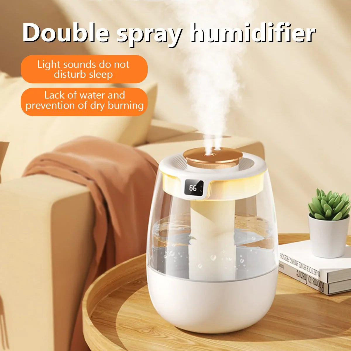 2200ML Aroma Humidifier with cool mist and LED lights